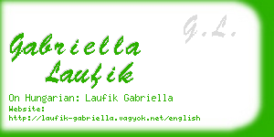 gabriella laufik business card